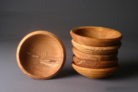 small woodturned bowls